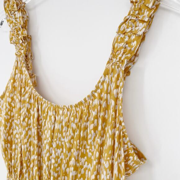 Banana Republic Womens Dress Size XS Floral Sleeveless Ruffle Fit & Flare Summer - Picture 5 of 5